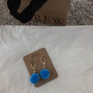 JCrew puff ball earrings!